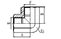 90° 英管内螺纹 ISO 1179